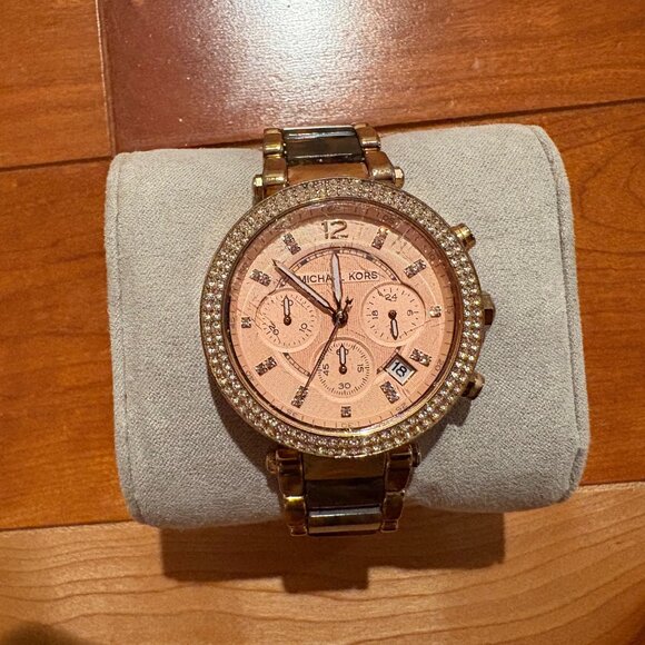 Michael Kors Parker MK5538 Stainless Steel Analog Dial Quartz Watch HME300 - Picture 2 of 6